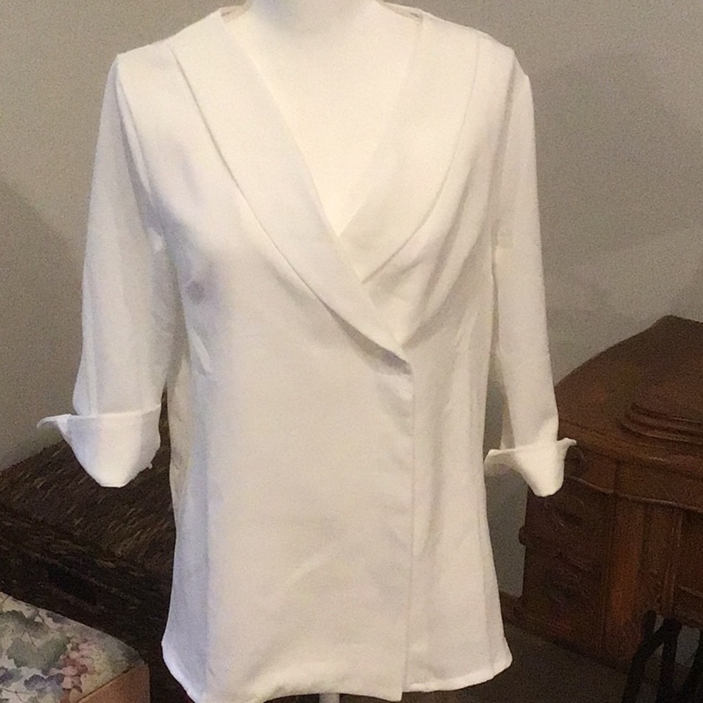 3/4 Length Sleeve Crepe Blouse